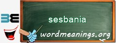 WordMeaning blackboard for sesbania